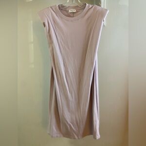 BABATON Pale Lavender Sleeveless Shoulder Pad Dress S Aritzia